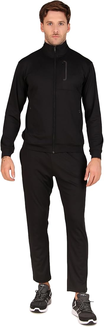 Vector X OTS-318 Men's Solid Winter Sports Gym Track Suit Zipper